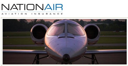 NationAir logo and plane