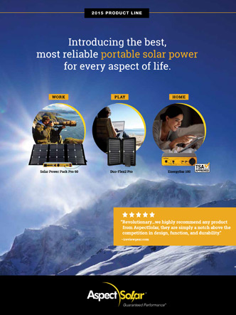 Aspect Solar marketing graphic