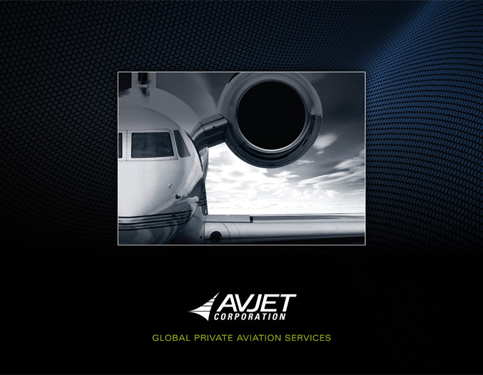 Avjet Global private aviation services marketing graphic