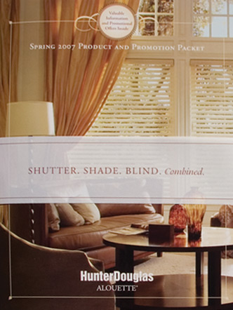 HunterDouglas Shutter Shade Blind Combined marketing graphic