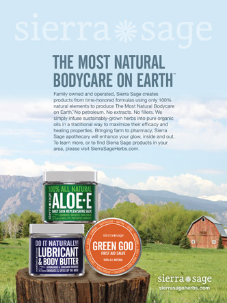 Sierra sage "The most natural bodycare on earth" graphic