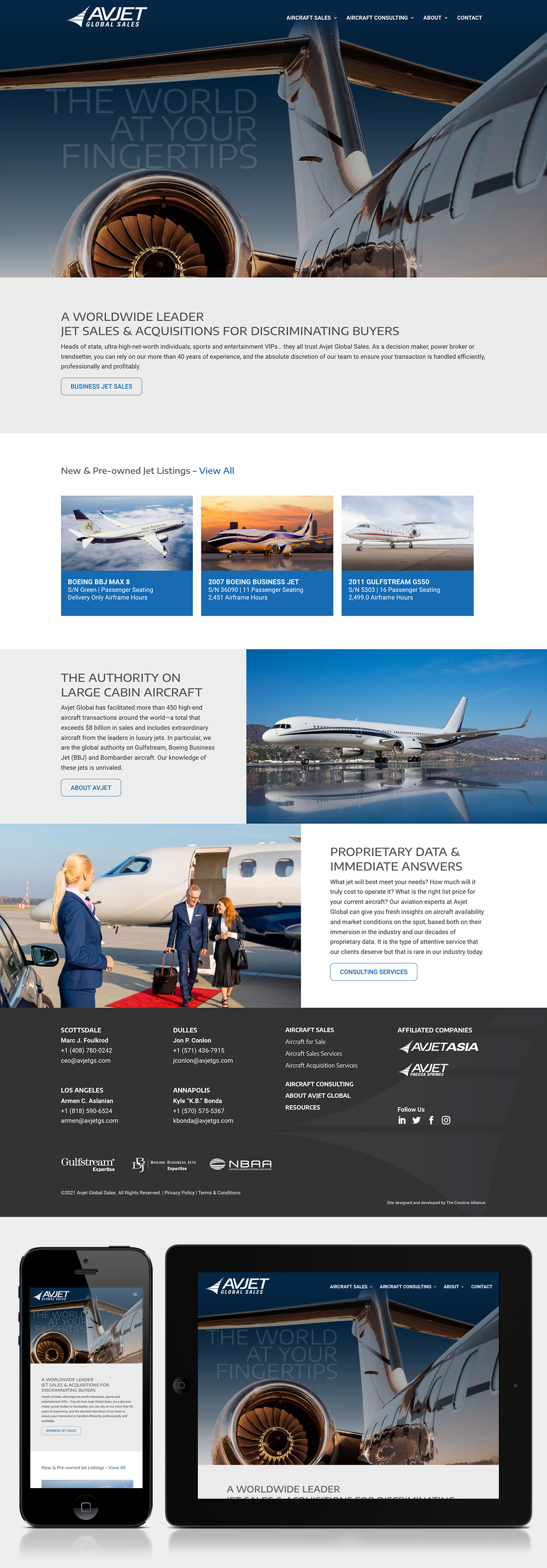 Avjet Global Sales Website