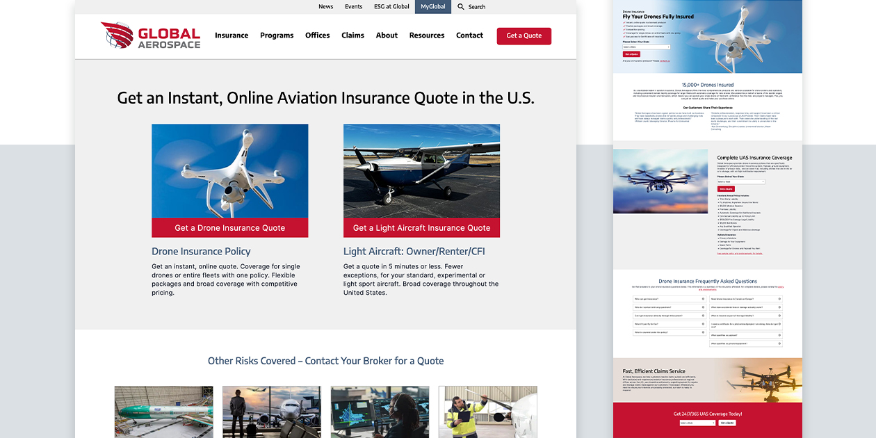 Global Aerospace Website